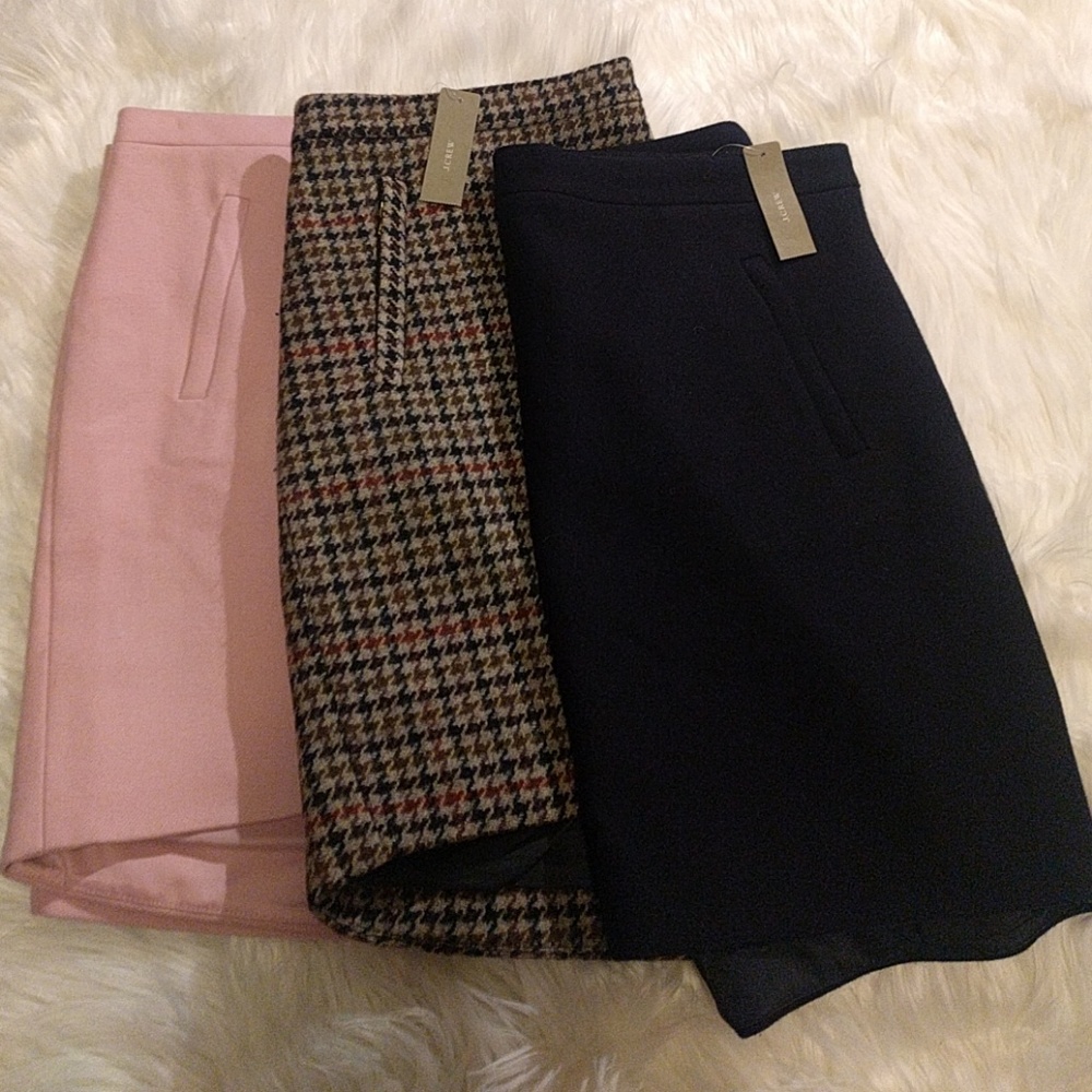 J Crew wool skirts